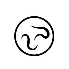 intestinal parasitic worm icon