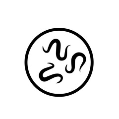 Obraz premium intestinal parasitic worm icon