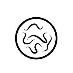 intestinal parasitic worm icon