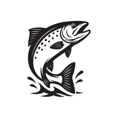 salmon fish vector