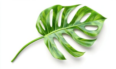 Tropical leaf, isolated, white background, nature, design (1)