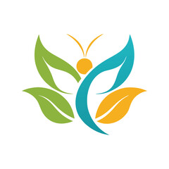 Butterfly Spa Logo in Minimal Line Style