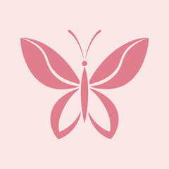 Delicate Butterfly Vector Logo Design