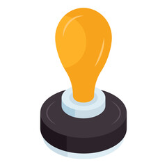 A unique design icon of stamp
