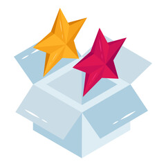 Modern design icon of favorite parcel 