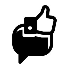 Obraz premium Like testimonial icon