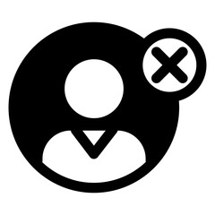 Blacklist person icon
