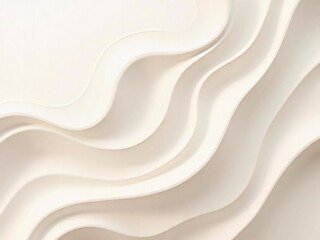 Layered Cream Wave Lines