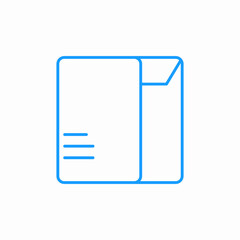 closed cardboard box icon sign vector