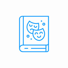 drama theatre book icon sign vector