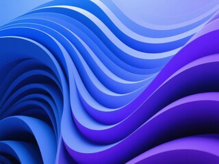 Abstract Blue and Purple Wavy Patterns