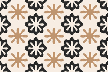 Vintage seamless floral and damask pattern.Ikat Abstract striped Ethnic art. Aztec geometric art ornament print.Design for carpet,  cover wallpaper, wrapping, fabric, clothing