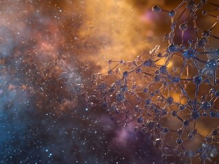 Crystal Formation of a Molecular Lattice in an Ultrafine-Resolution Rendering