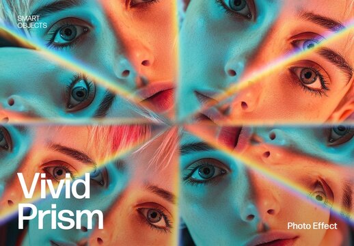 Vivid Prism Photo Effect Template