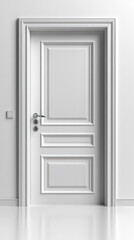 Classic white interior door