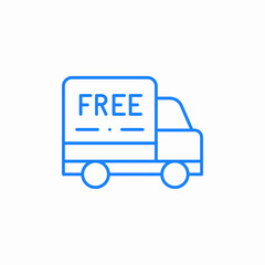 free delivery icon sign vector