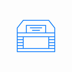 hangar building icon sign vector