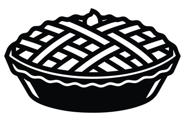 apple pie vector icon