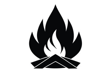 campfire vector icon