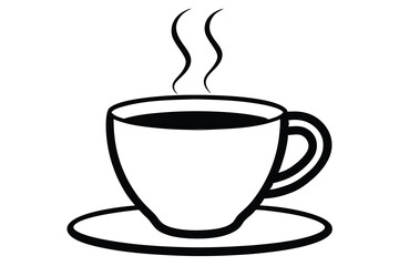 cup of coffee vector icon 