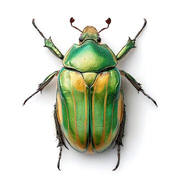 animal10 green june beetle bug insect grub coleopteran fly entomology animal White Background