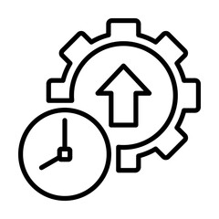 Productivity efficiency single icon