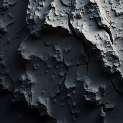 Obraz premium An abstract surface of dark gray stones with a textured, rough background design.