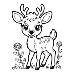  deer coloring pages for kids