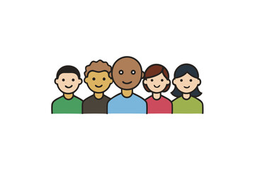 group of people vector icon