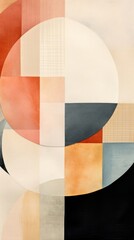 Music abstract painting collage.