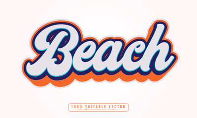 Beach text effect editable. Editable Magic text effect vector