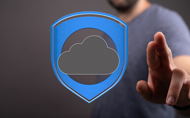 Cloud security, data protection, cyber safety, digital shield, secure network, online privacy,...