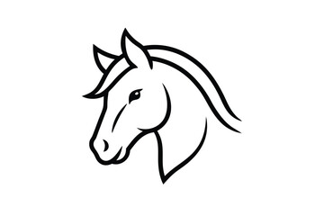 horse head vector