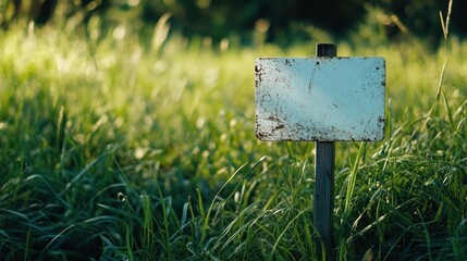 white recycle sign on green grassy background