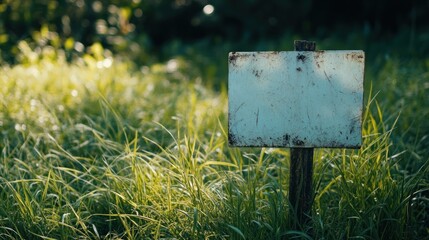 white recycle sign on green grassy background