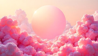 Fototapeta premium Abstract modern dynamic colors background. Grainy texture background style, Creamcoral gradient shape, pink-purple dotted clouds. Vibrant, dynamic, created with generative ai