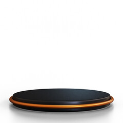 empty plate on a white background