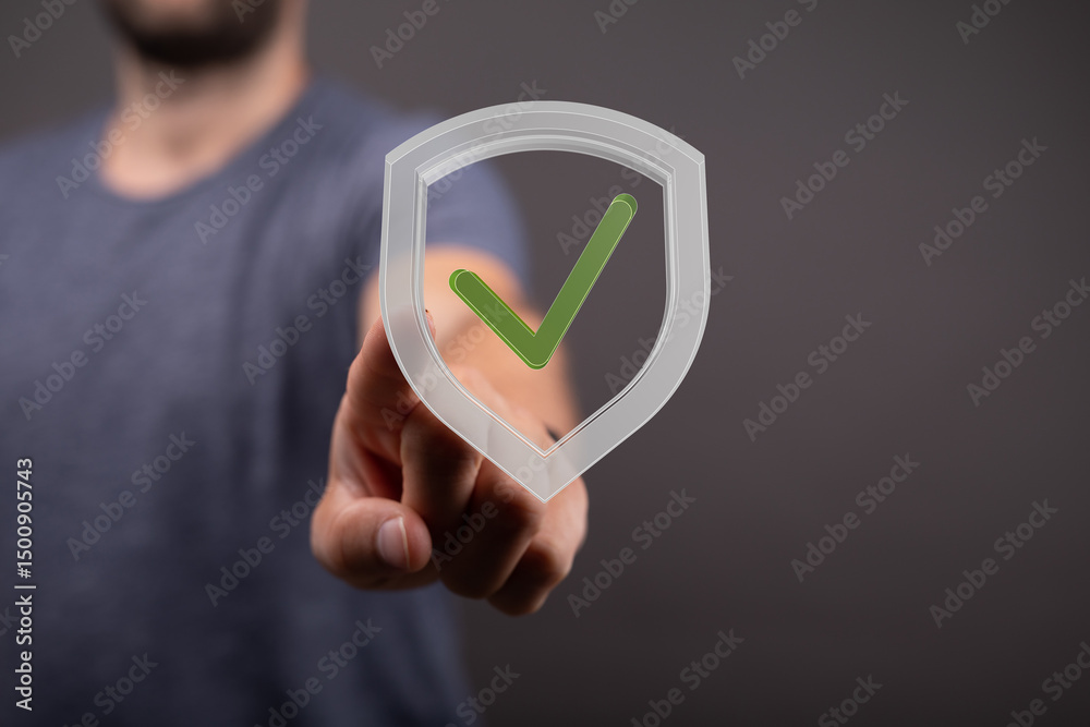 Poster safeguard your data with our secure system. approved access, guaranteed protection.