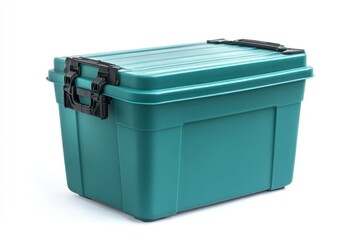 insulated cooler box for food storage isolated on white background