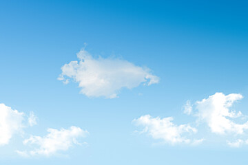 Blue sky and white clouds on a clear sky