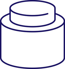 Cosmetic Bottle Minimalistic Sign for Web and Graphic Design, Apps, Banners, Social Network and Cards