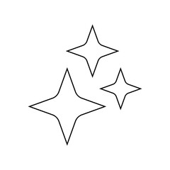 Sparkle vector icon. Shine symbol illustration. star sign or logo.
