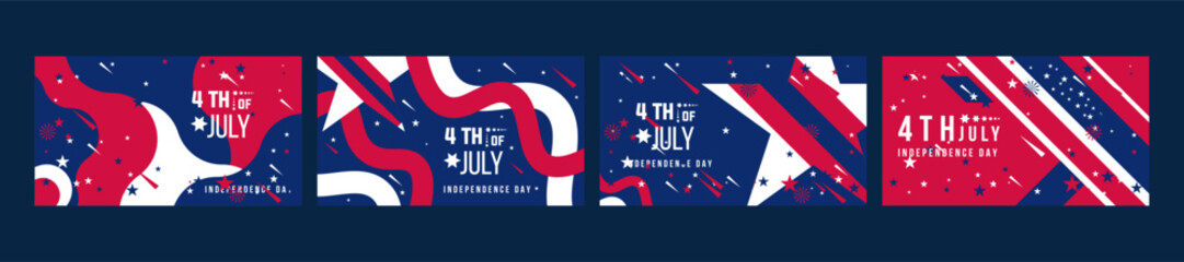 4th of July Celebration Template Design, American Holiday Celebration Template, 4th July package template design 