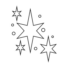 Sparkle vector icon. Shine symbol illustration. star sign or logo.
