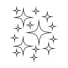 Sparkle vector icon. Shine symbol illustration. star sign or logo.