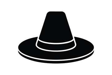 pilgrim hat vector icon