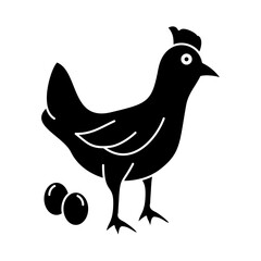 Chicken Icon Glyph
