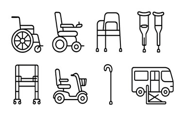 Mobility aids and accessibility equipment for daily living