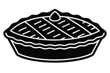 pumpkin pie vector icon