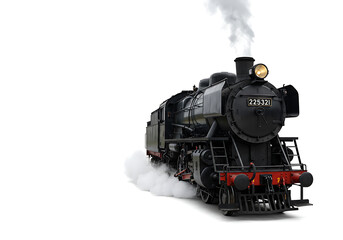 Fototapeta premium Steam Train: Vintage Locomotive